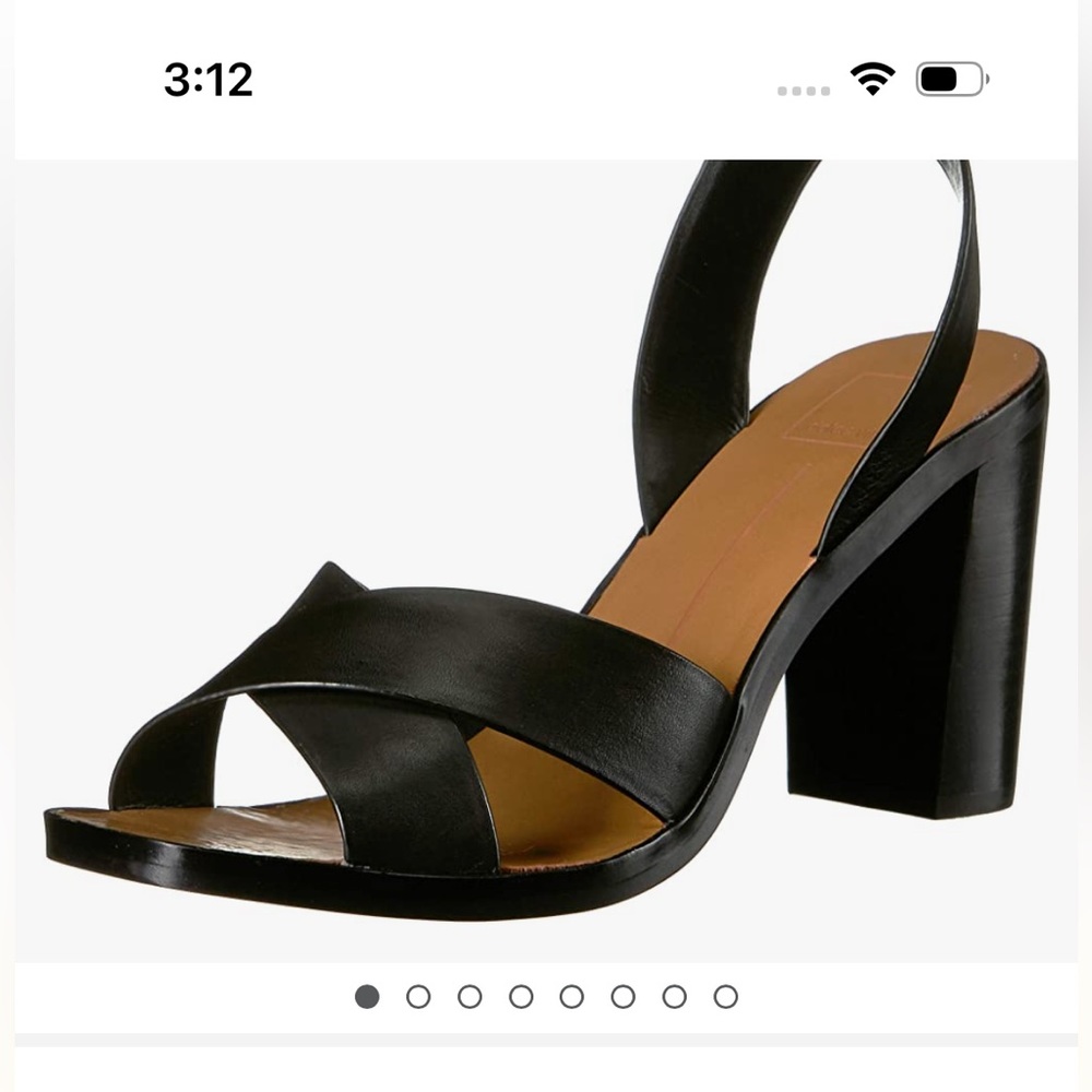 Dolce Vita Black Heeled Sandals, great condition